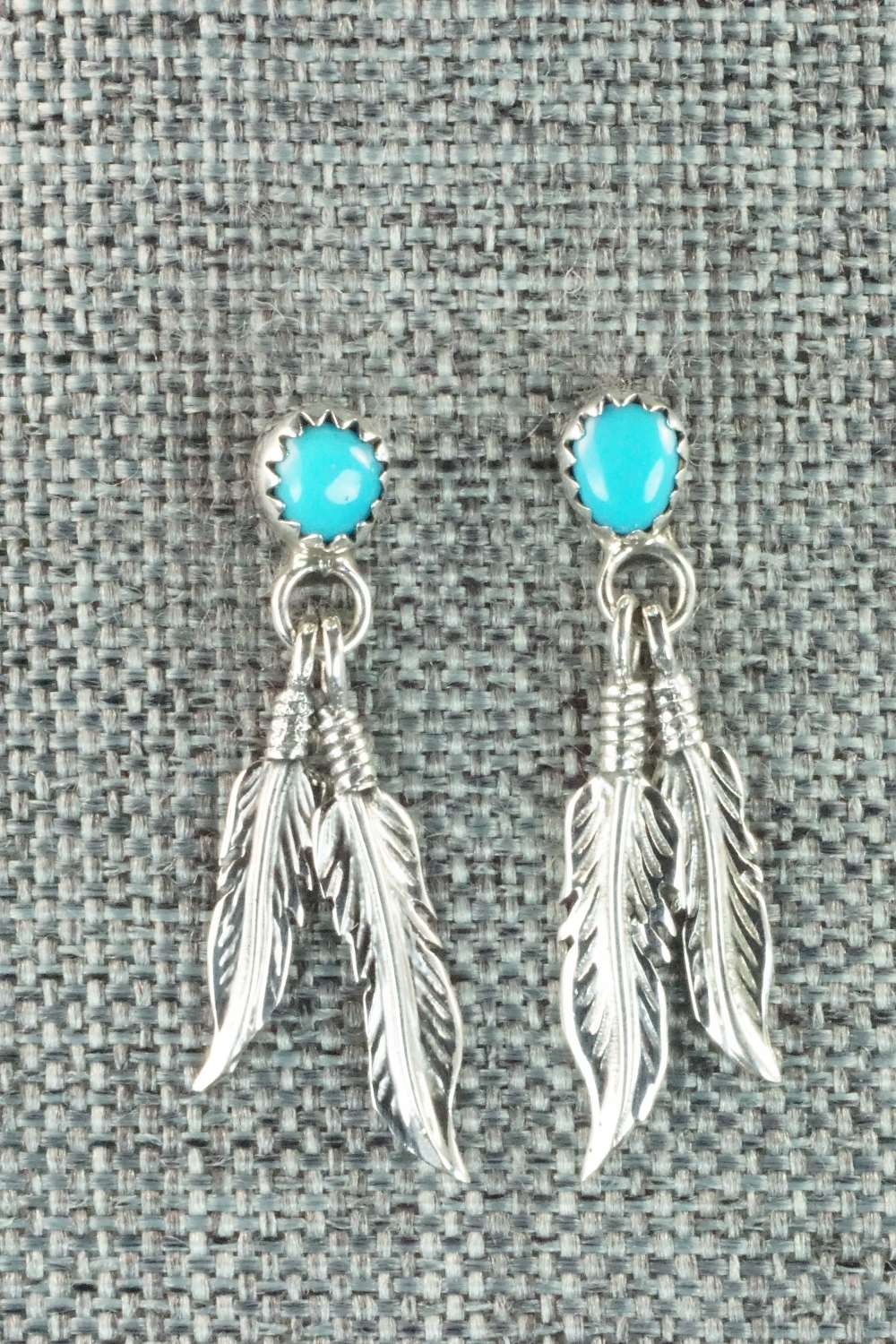 Turquoise & Sterling Silver Earrings - Annie Spencer