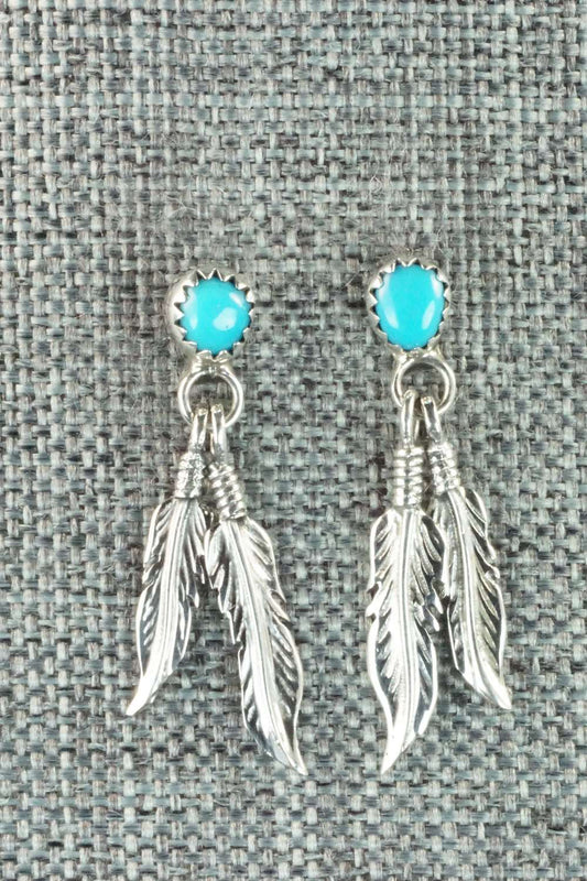 Turquoise & Sterling Silver Earrings - Annie Spencer