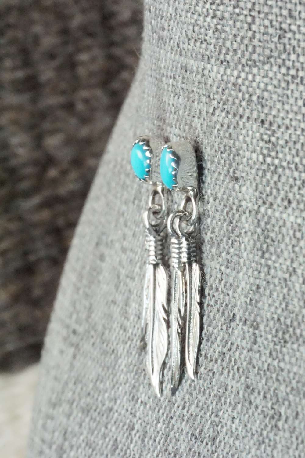 Turquoise & Sterling Silver Earrings - Annie Spencer