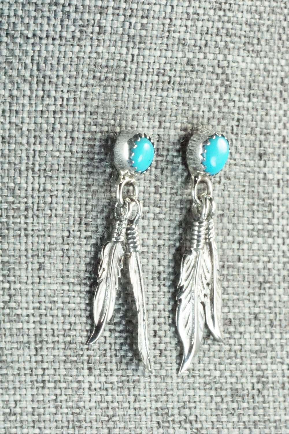 Turquoise & Sterling Silver Earrings - Annie Spencer