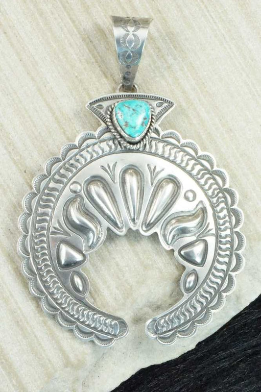 Turquoise & Sterling Silver Pendant - Alex Sanchez