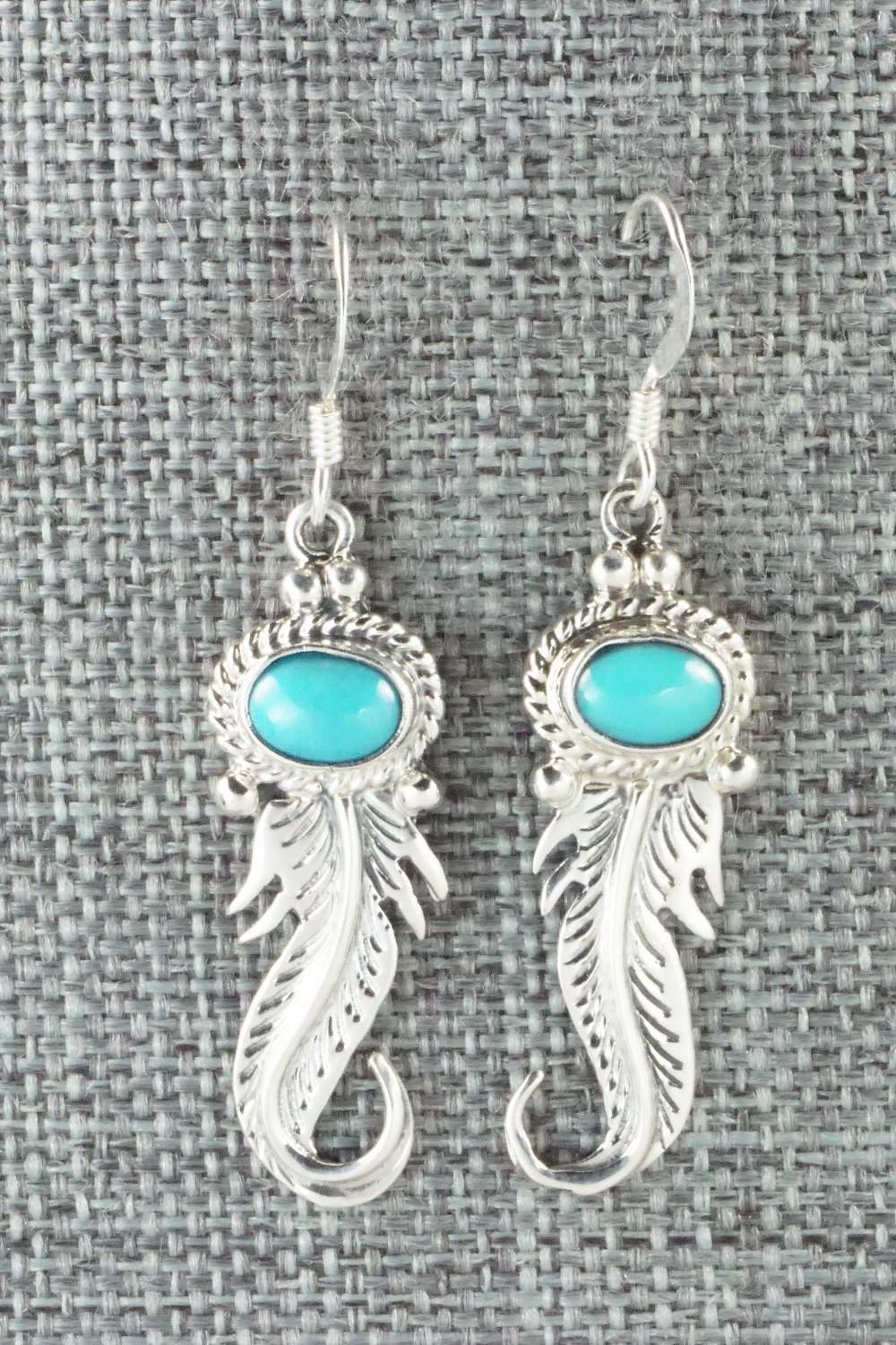 Turquoise & Sterling Silver Earrings - Ross Antonio