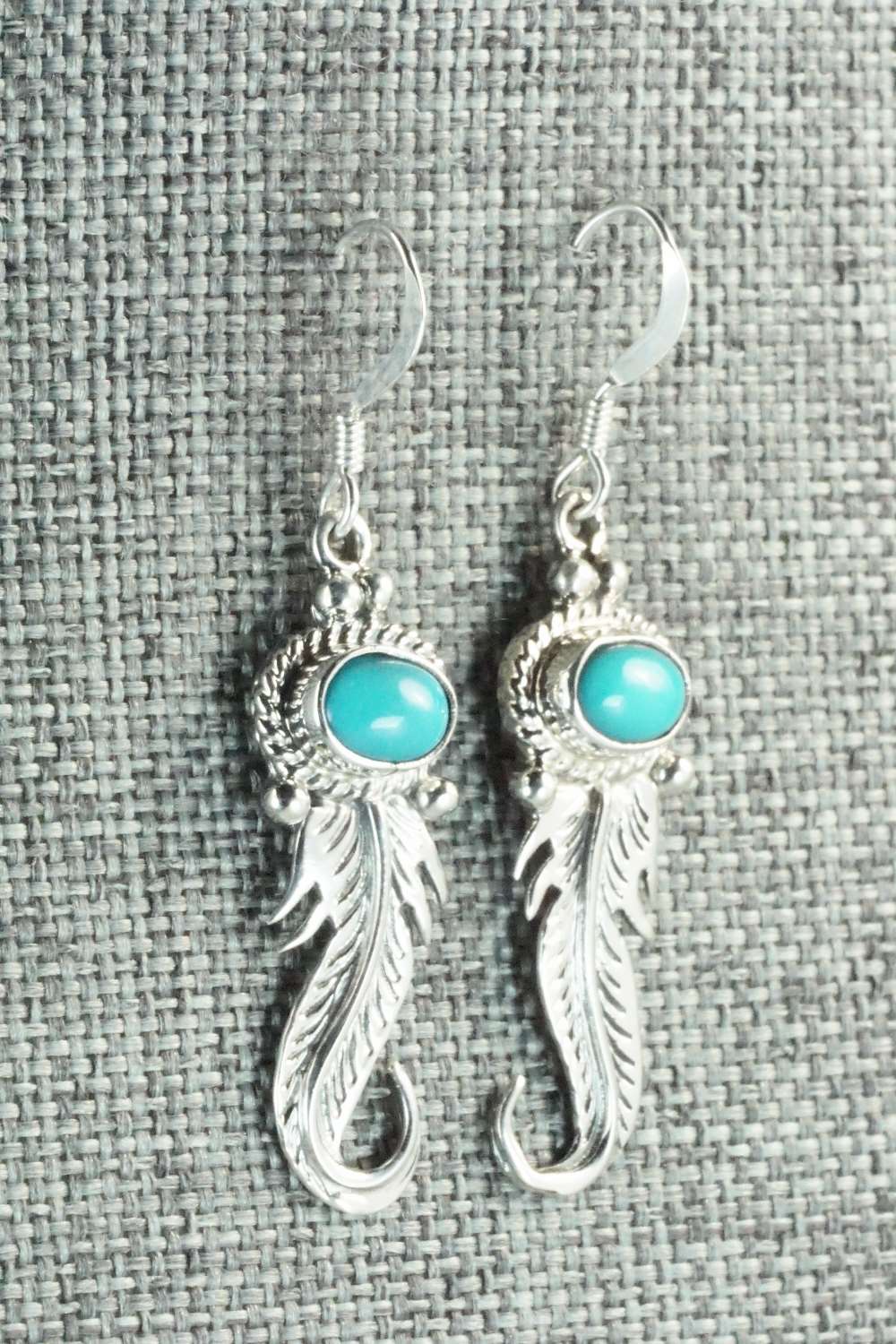 Turquoise & Sterling Silver Earrings - Ross Antonio