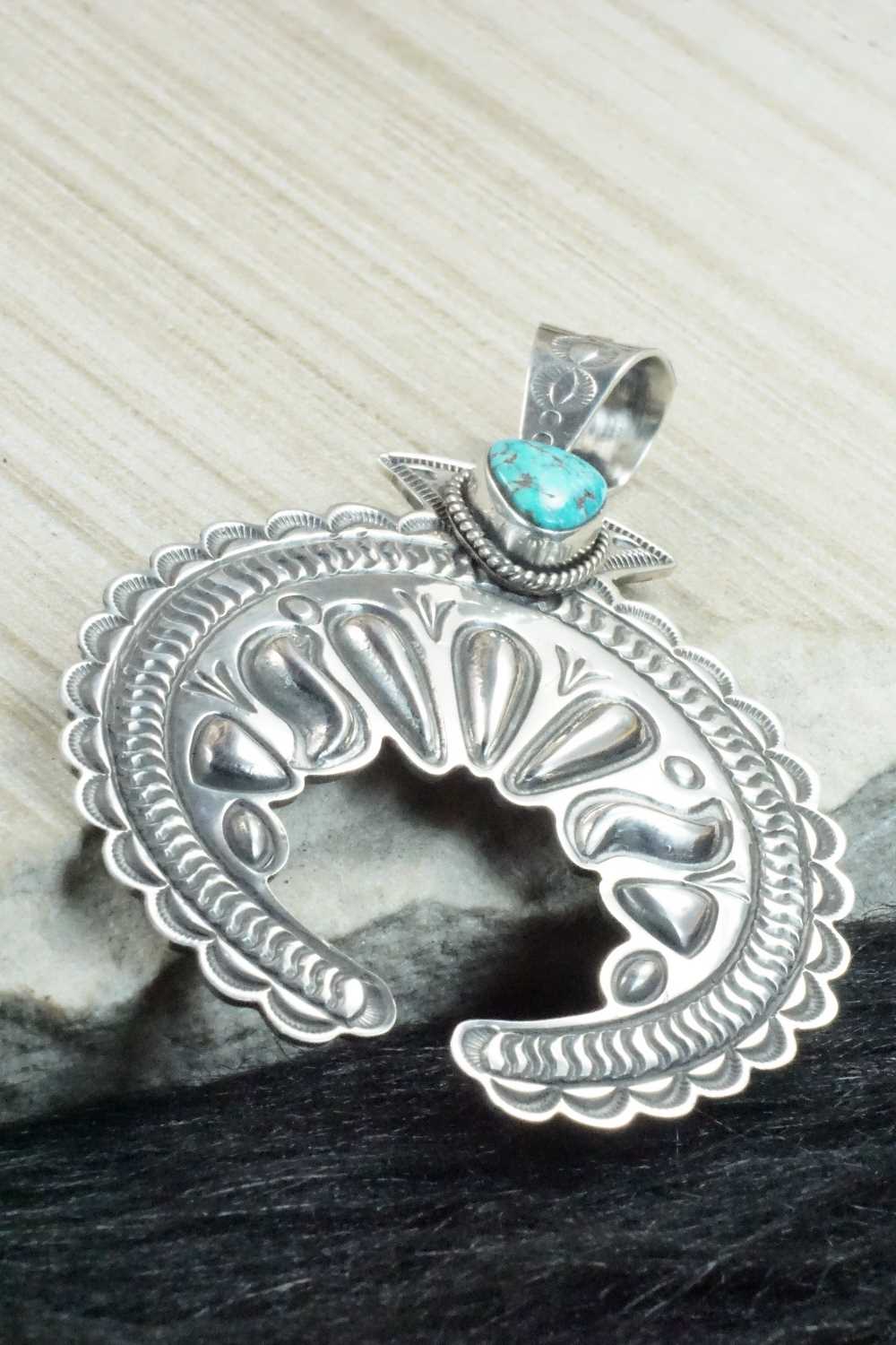 Turquoise & Sterling Silver Pendant - Alex Sanchez