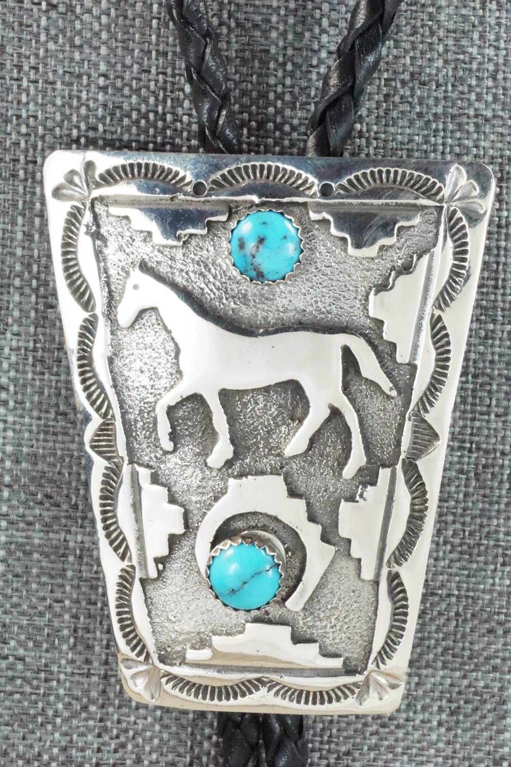 Turquoise & Sterling Silver Bolo Tie - Emerson Kinsel