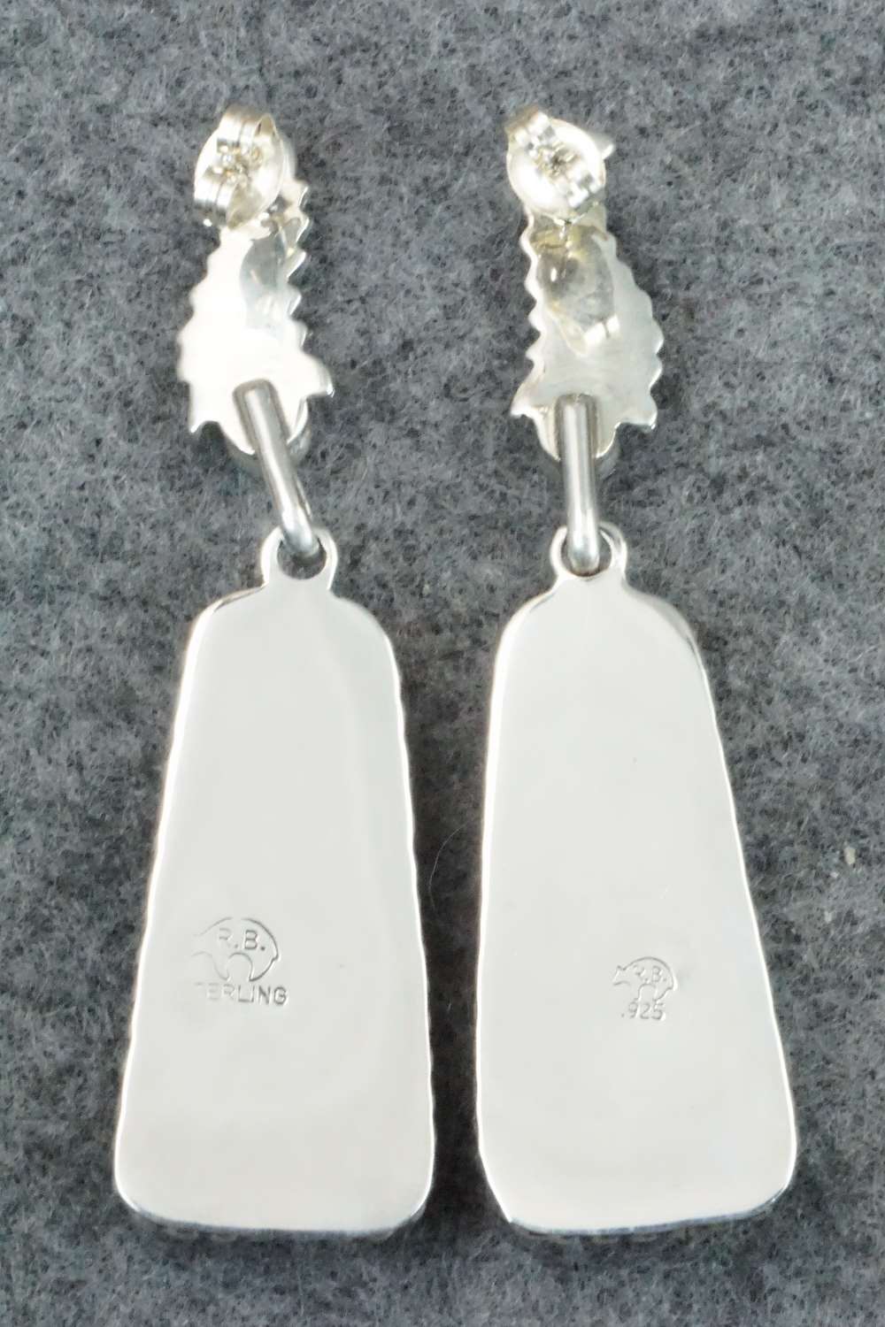 Turquoise & Sterling Silver Earrings - Navajo
