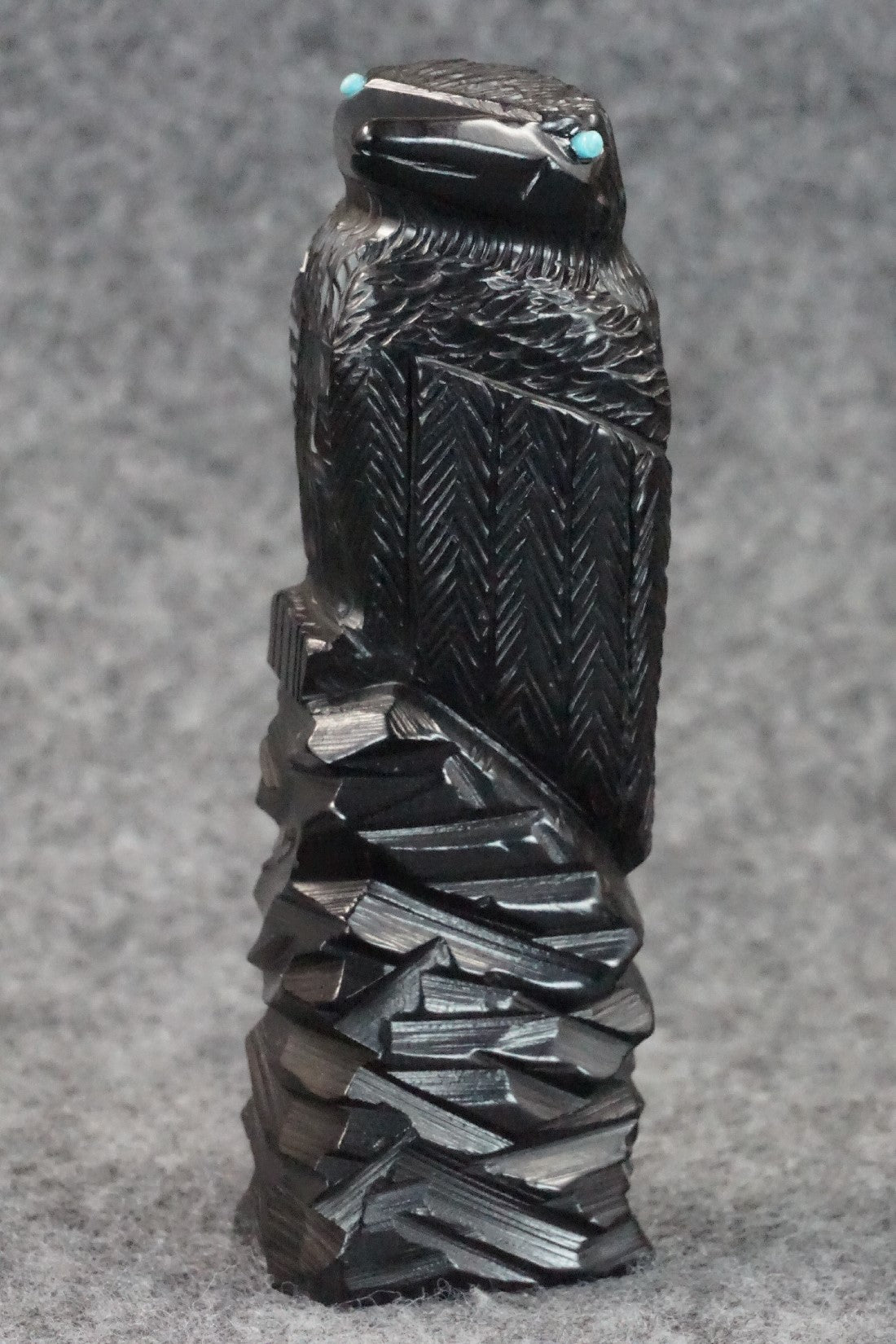Crow Zuni Fetish Carving - Mike Tucson