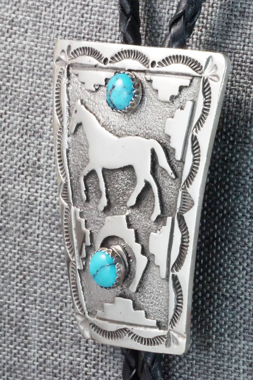 Turquoise & Sterling Silver Bolo Tie - Emerson Kinsel