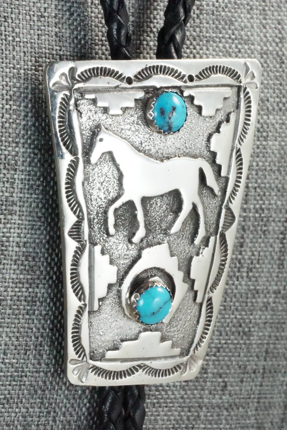 Turquoise & Sterling Silver Bolo Tie - Emerson Kinsel