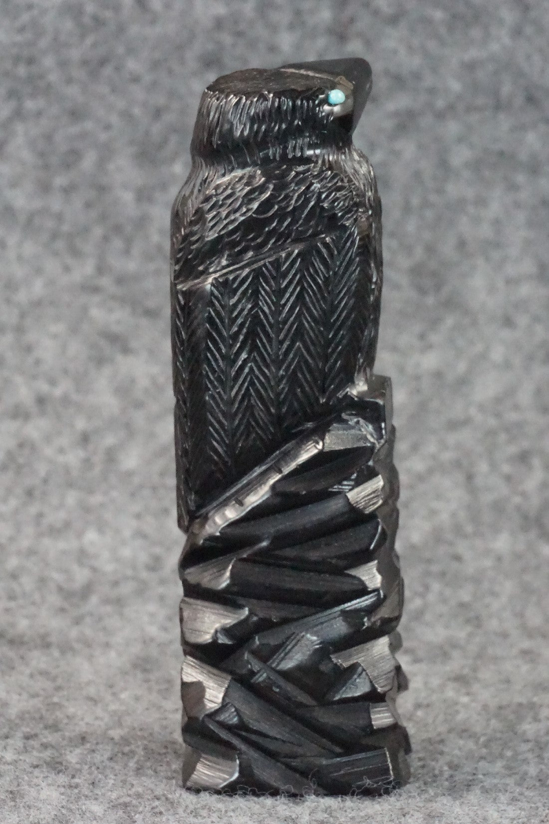Crow Zuni Fetish Carving - Mike Tucson