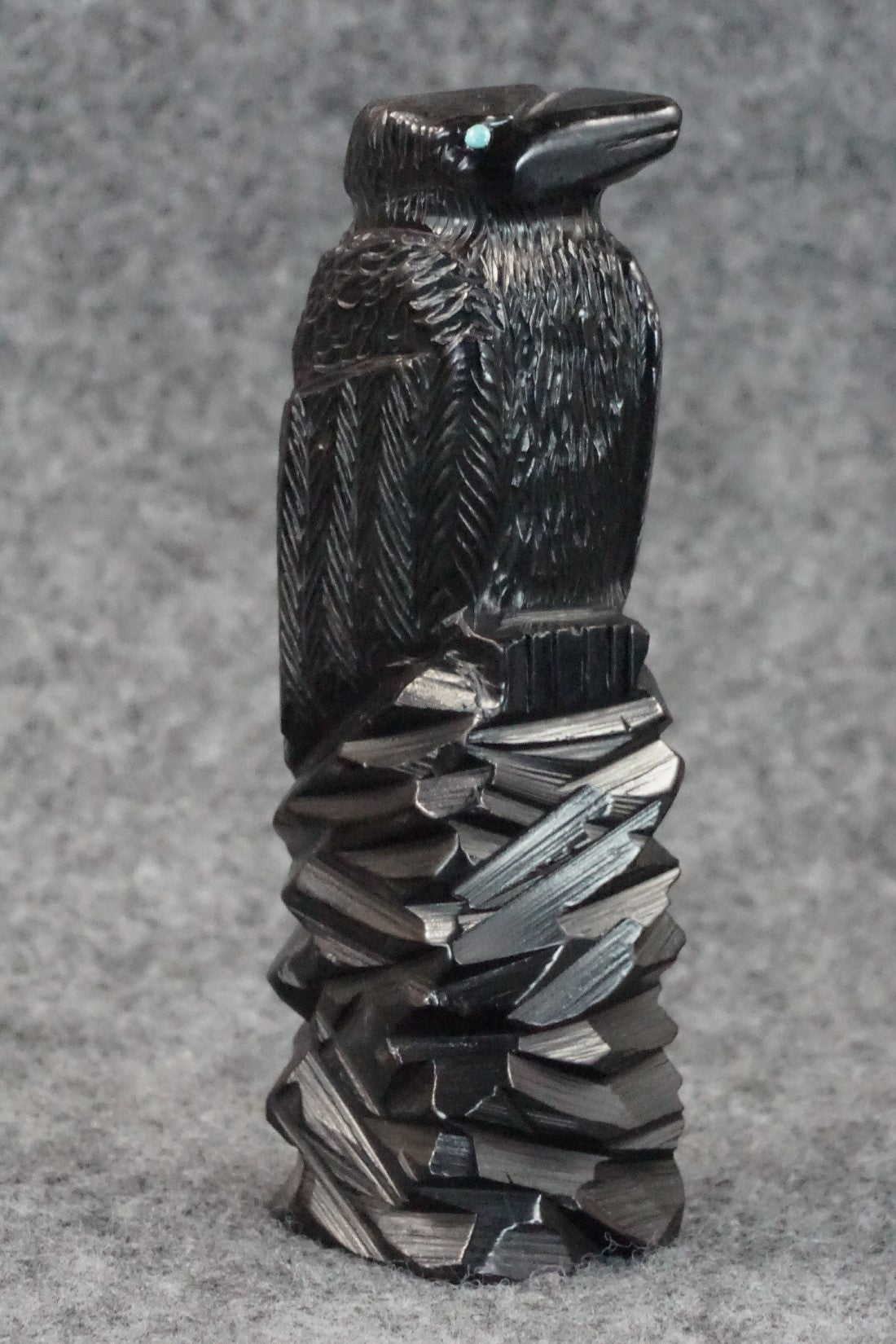 Crow Zuni Fetish Carving - Mike Tucson
