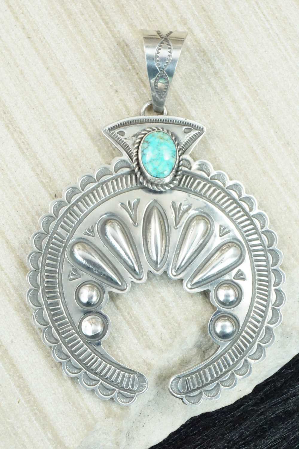 Turquoise & Sterling Silver Pendant - Alex Sanchez