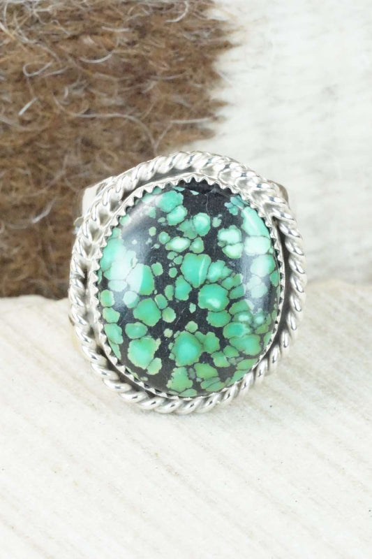 Turquoise and Sterling Silver Ring - Jeanette Saunders - Size 10.25
