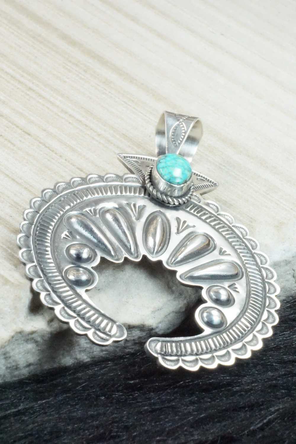 Turquoise & Sterling Silver Pendant - Alex Sanchez