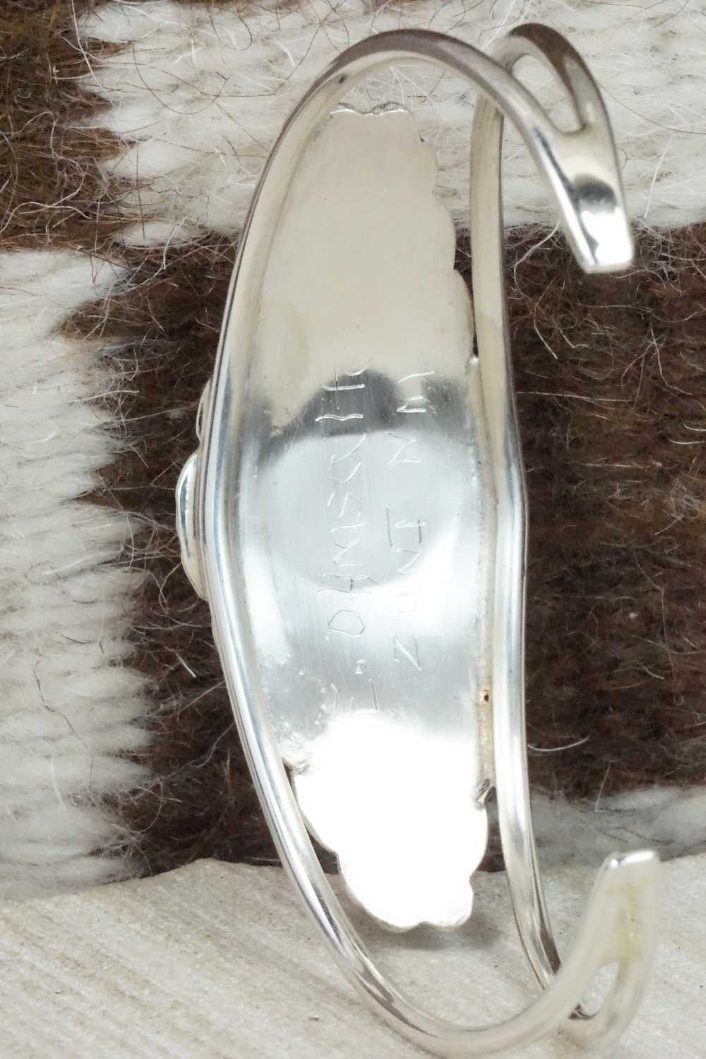 Multi Stone & Sterling Silver Inlay Bracelet - Ernie Ohmsatte