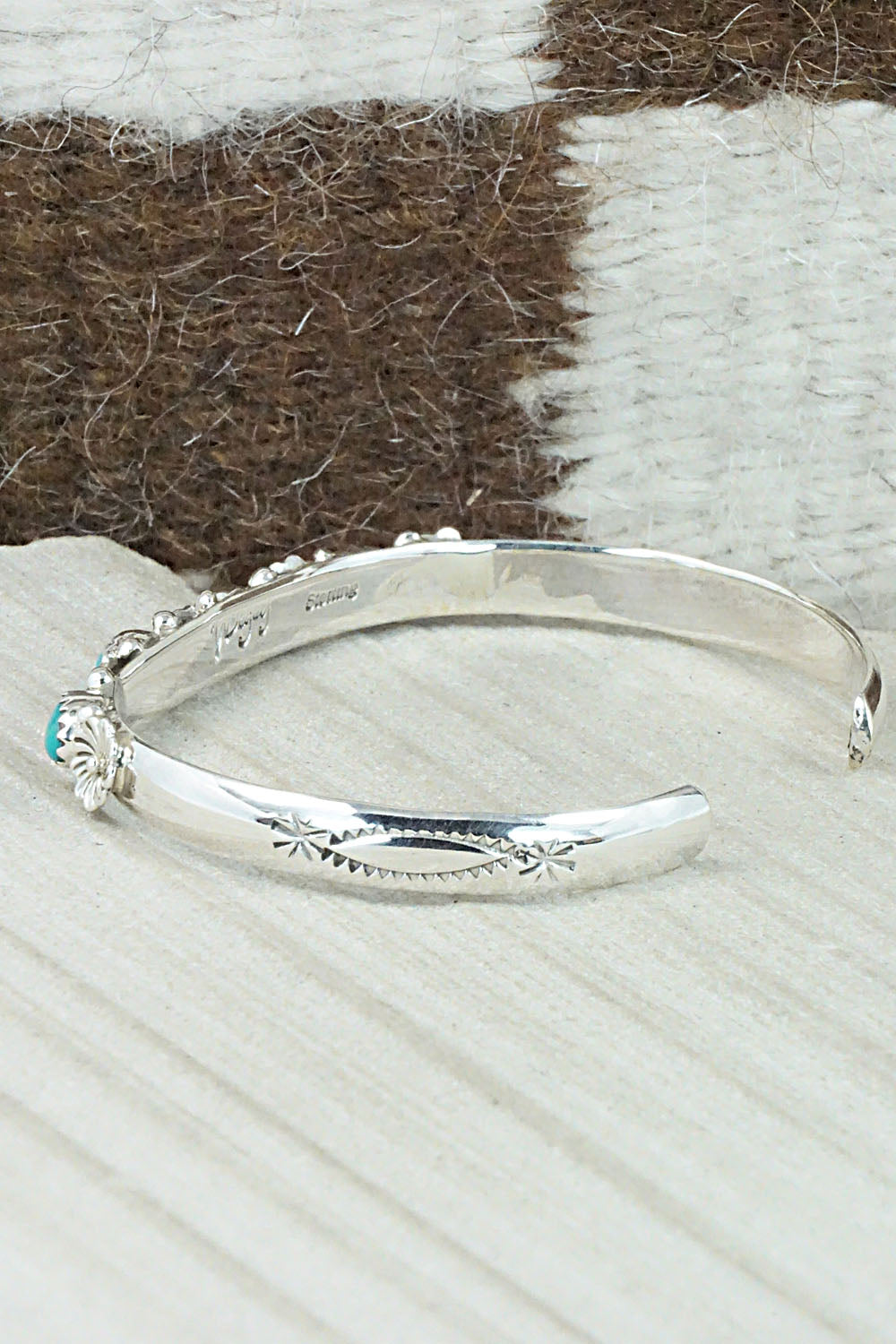 Turquoise & Sterling Silver Bracelet - William Begay