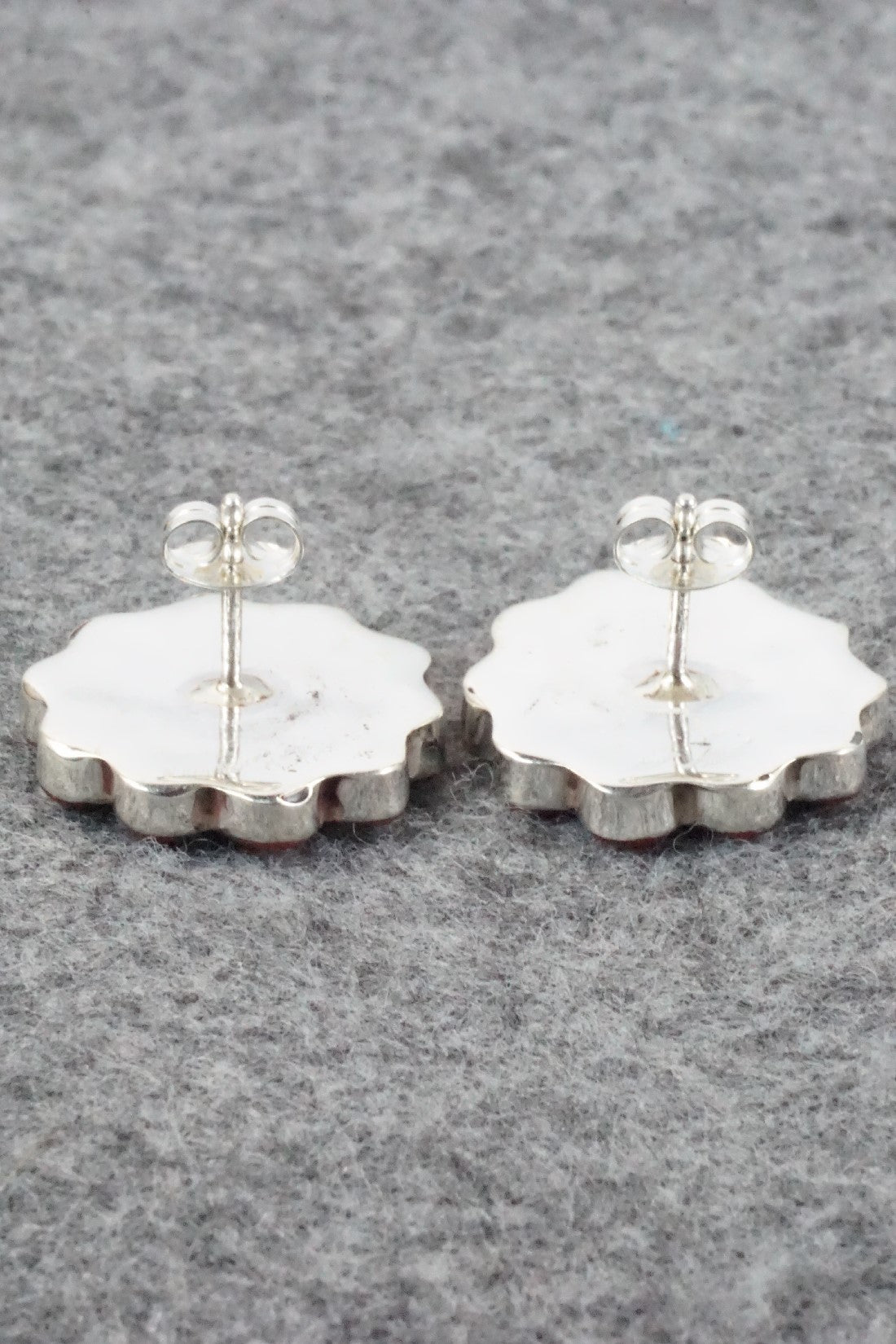Multi Stone & Sterling Silver Inlay Earrings - Janice Lalio