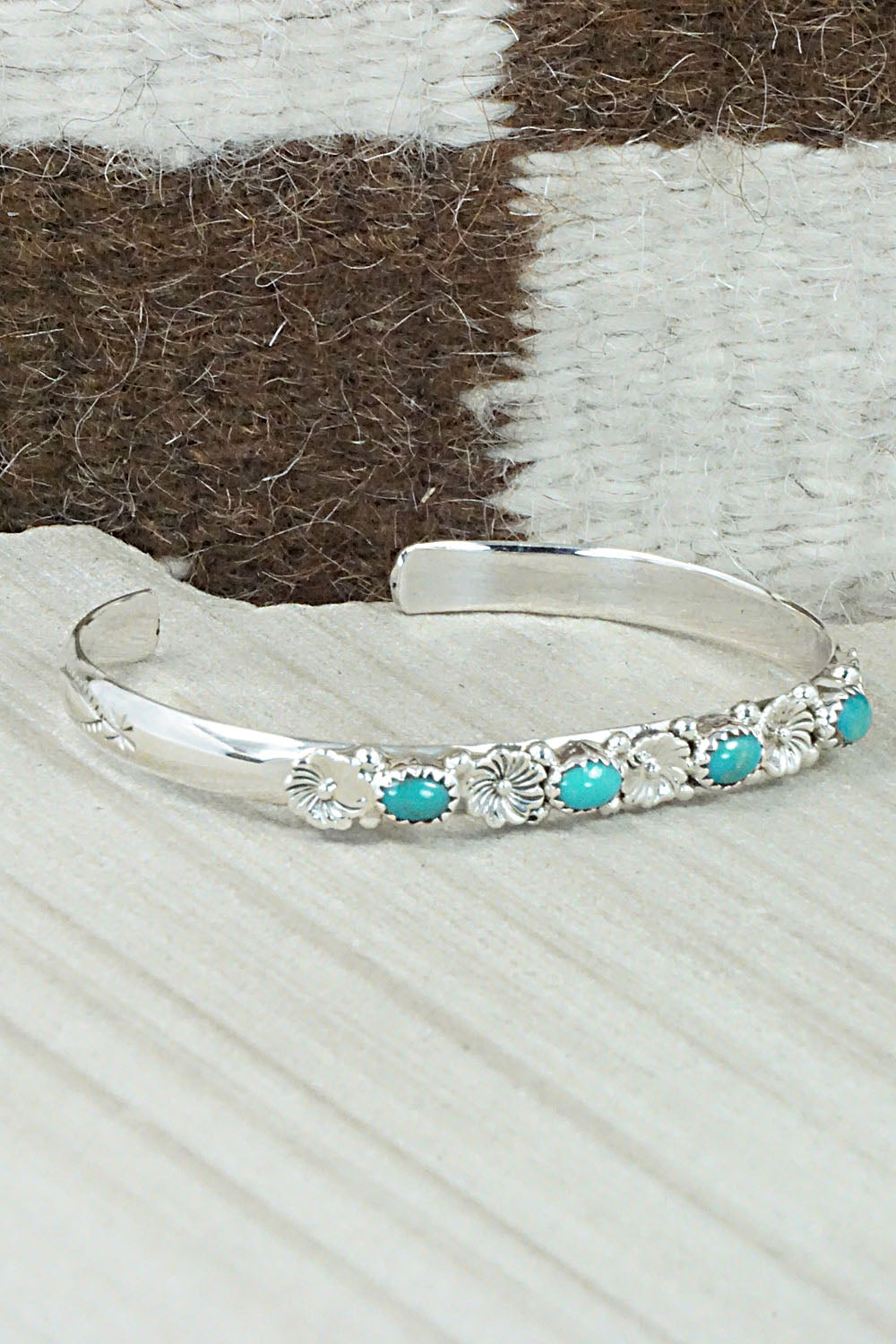 Turquoise & Sterling Silver Bracelet - William Begay