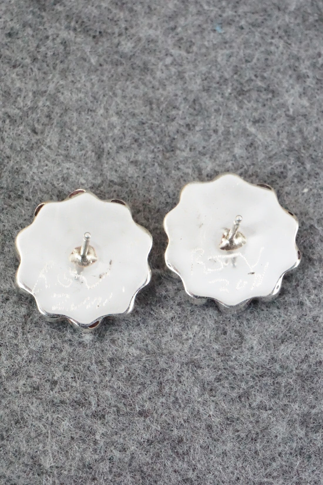 Multi Stone & Sterling Silver Inlay Earrings - Janice Lalio