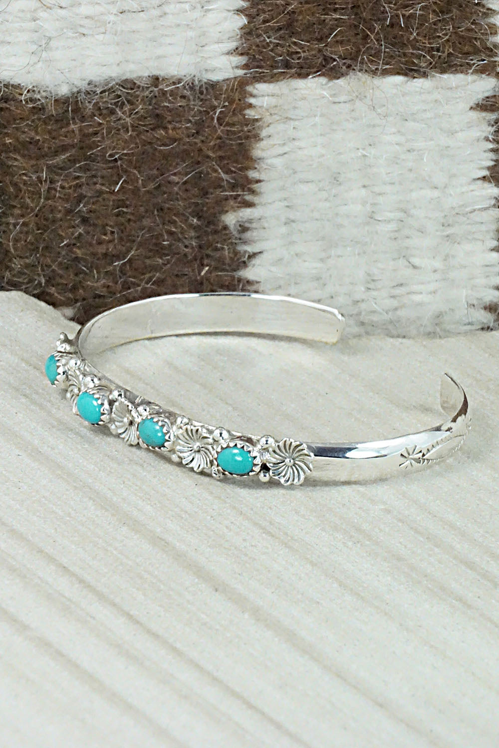 Turquoise & Sterling Silver Bracelet - William Begay