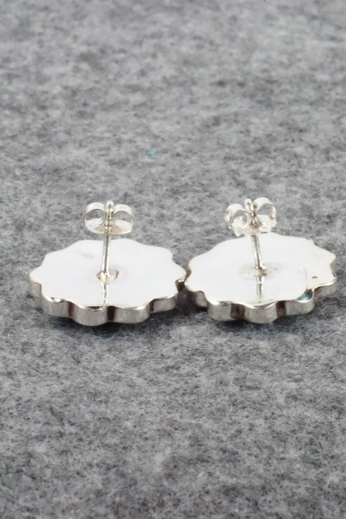 Multi Stone & Sterling Silver Inlay Earrings - Janice Lalio