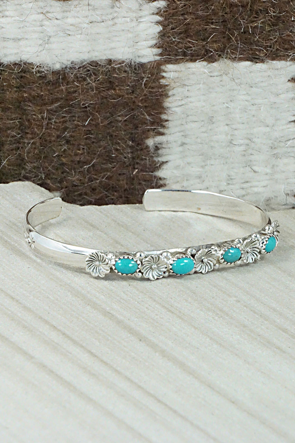 Turquoise & Sterling Silver Bracelet - William Begay