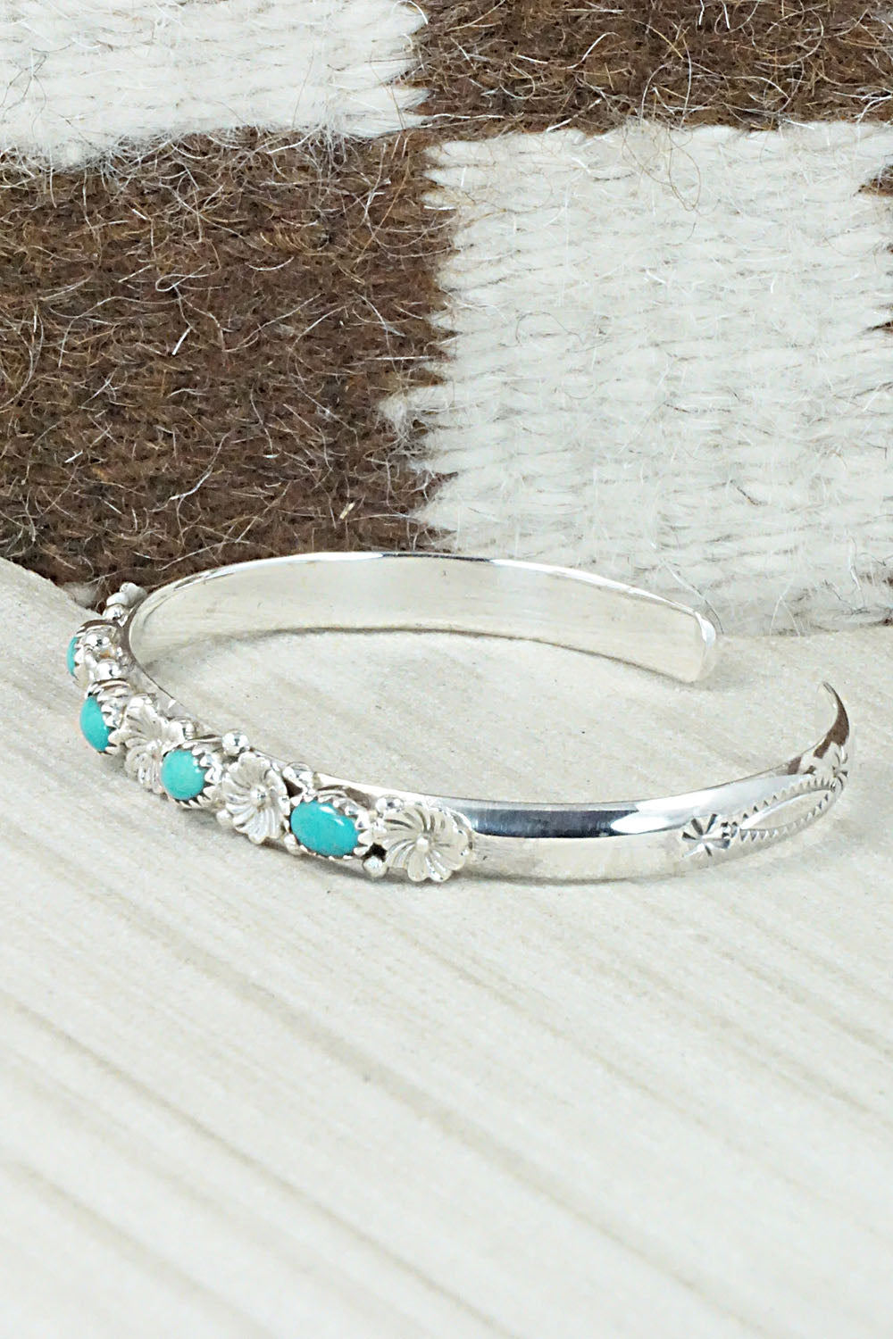 Turquoise & Sterling Silver Bracelet - William Begay