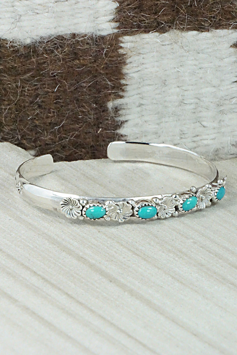 Turquoise & Sterling Silver Bracelet - William Begay