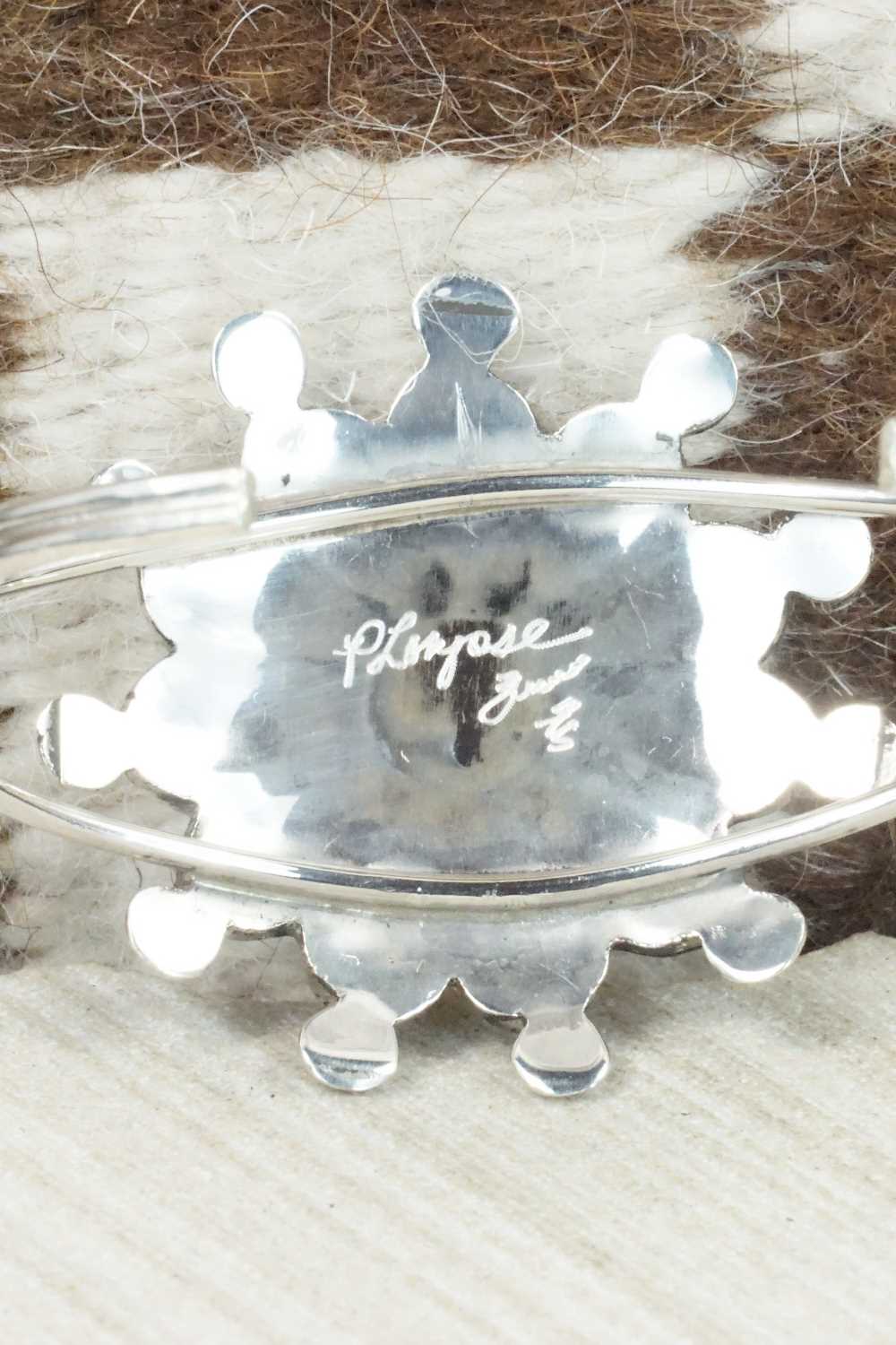 Multi Stone & Sterling Silver Inlay Bracelet - Pauline Lonjose