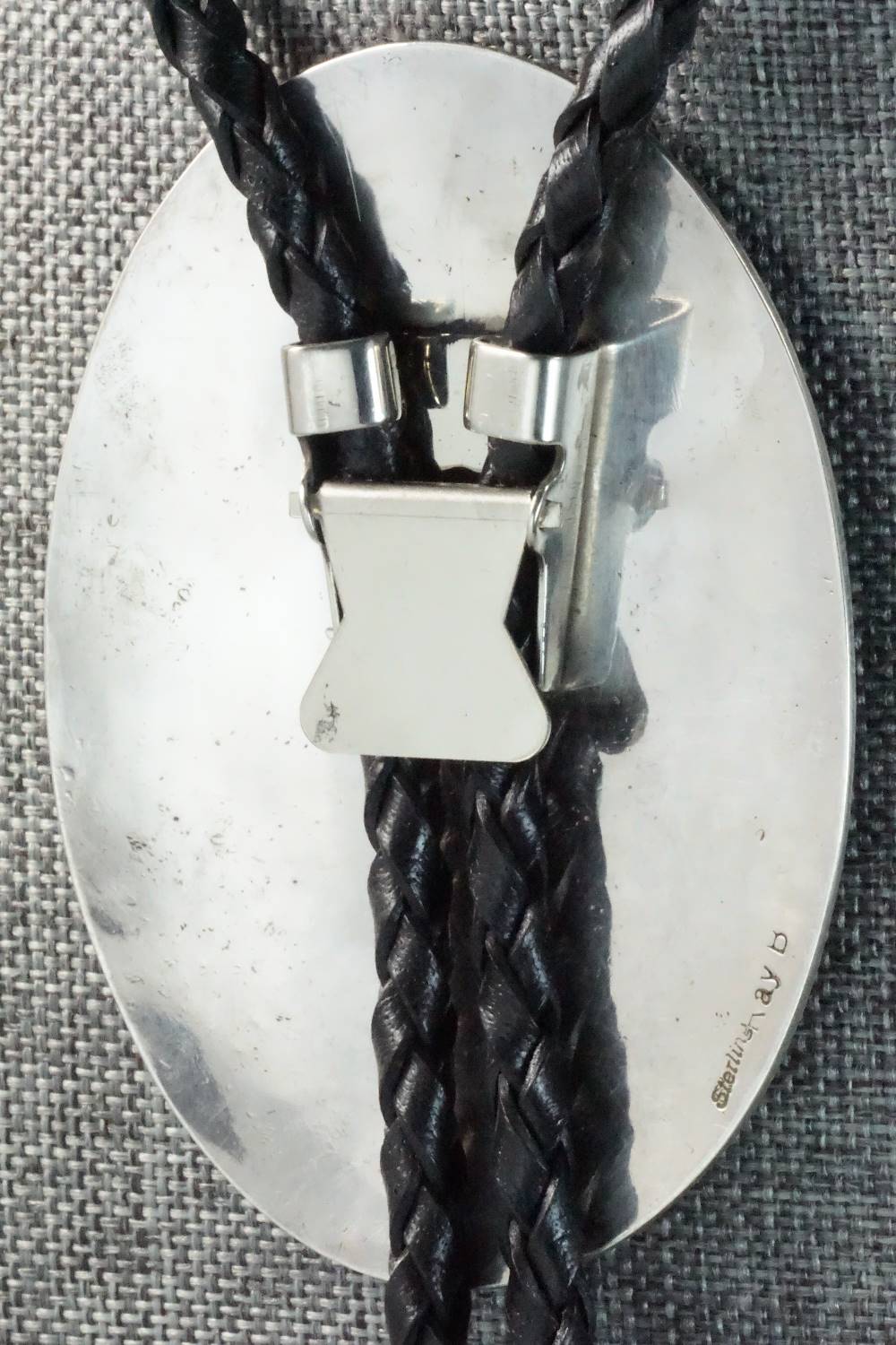 Turquoise, Coral & Sterling Silver Bolo Tie - Raymond Begay