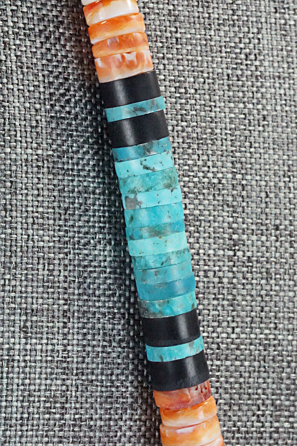 Turquoise & Spiny Oyster Necklace - Lupe Lovato