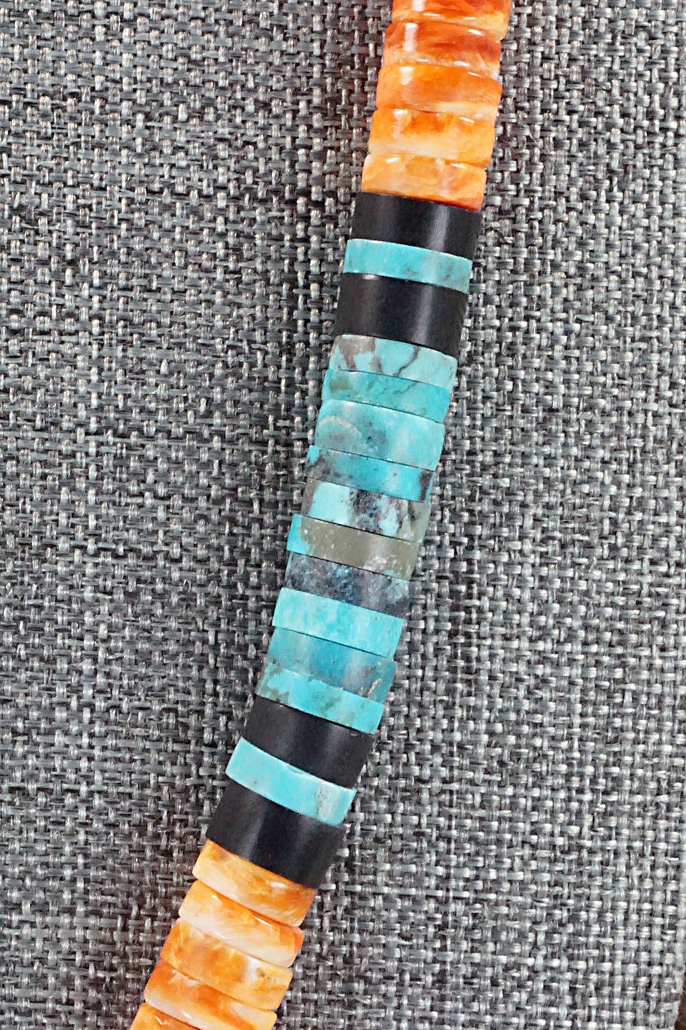 Turquoise & Spiny Oyster Necklace - Lupe Lovato