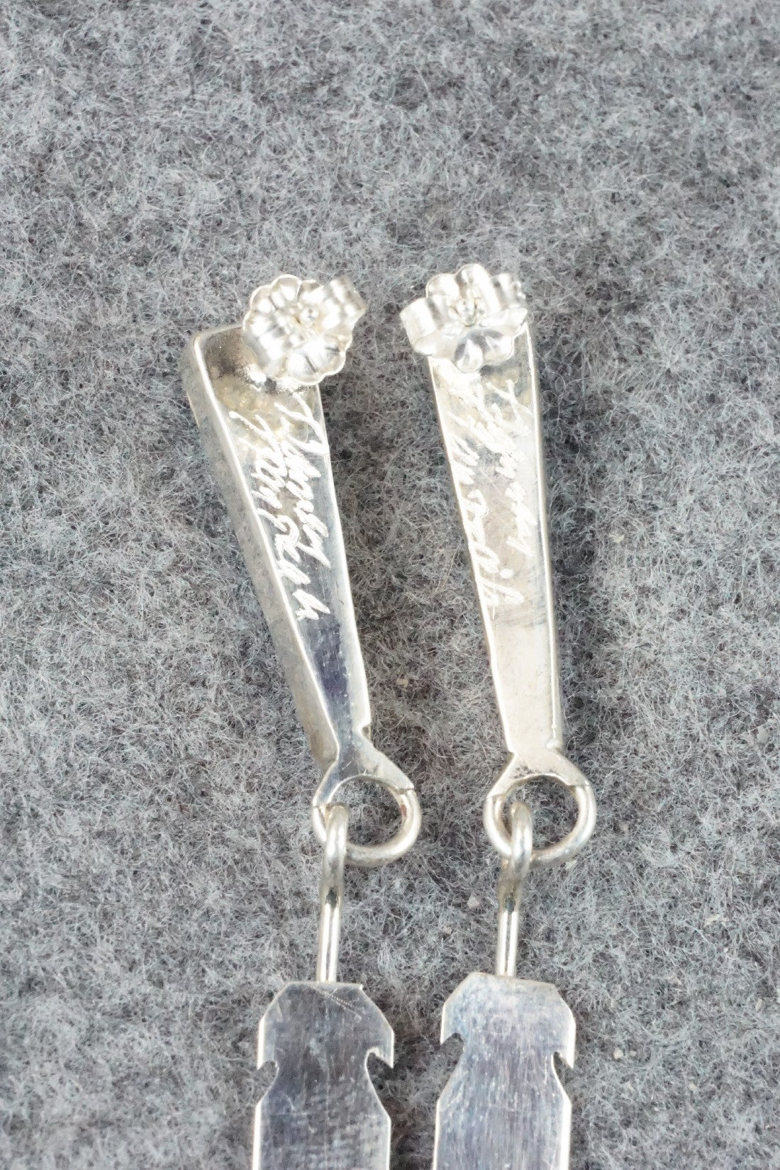 Turquoise & Sterling Silver Earrings - Terrence Panteah