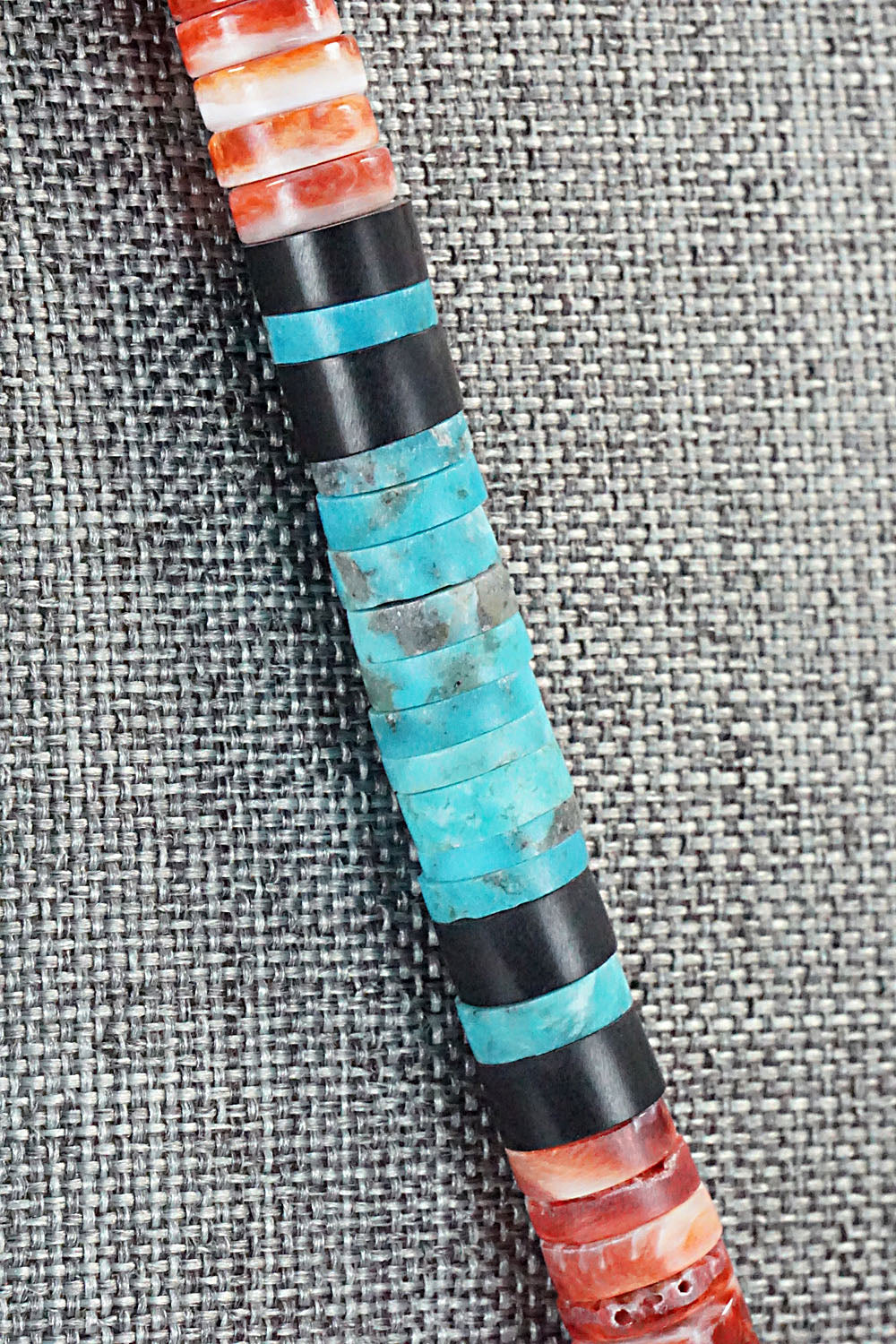 Turquoise & Spiny Oyster Necklace - Lupe Lovato