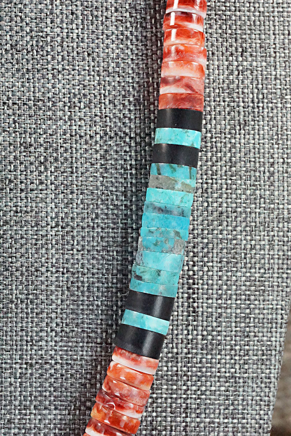Turquoise & Spiny Oyster Necklace - Lupe Lovato