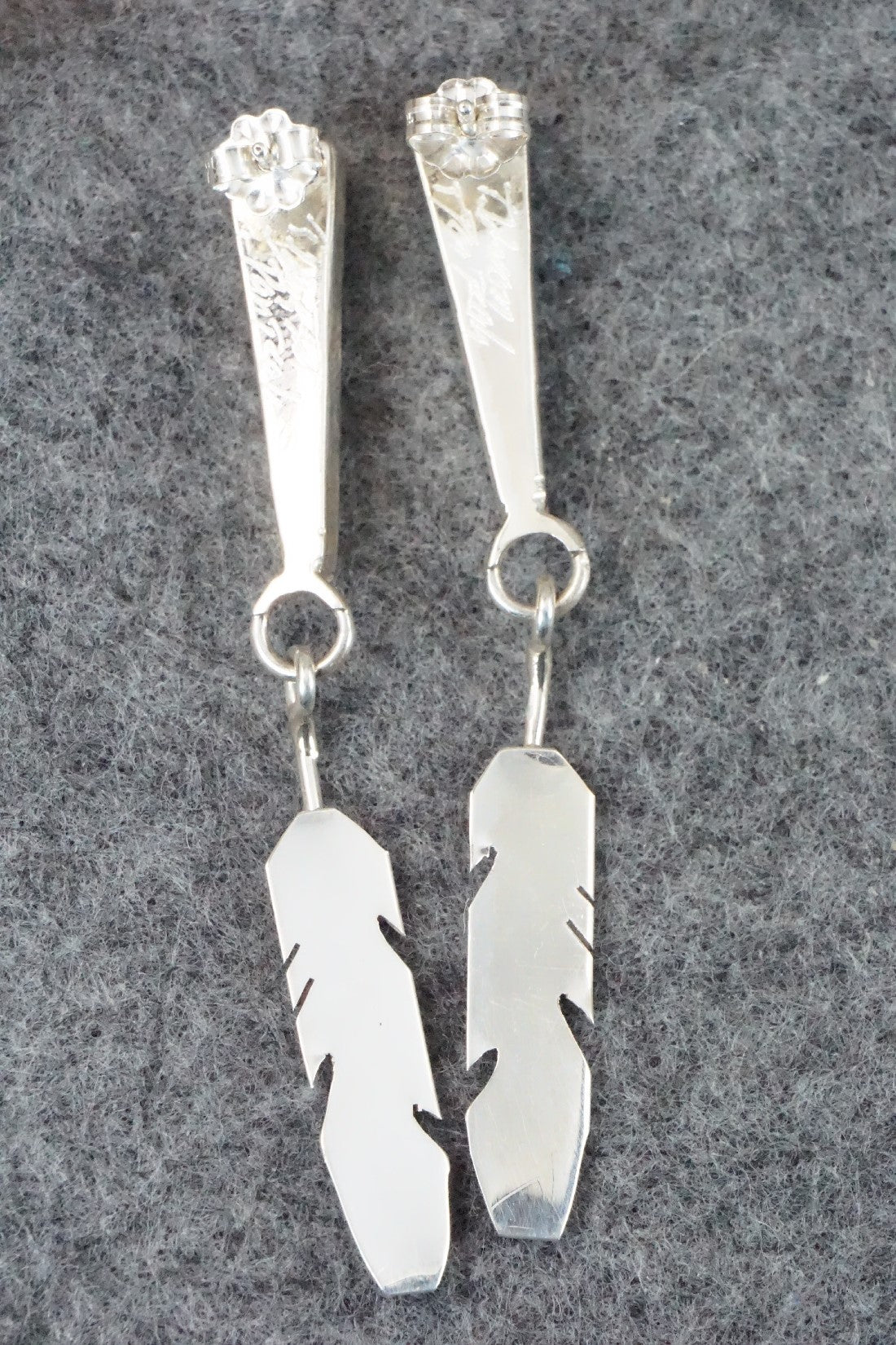 Turquoise & Sterling Silver Earrings - Terrence Panteah