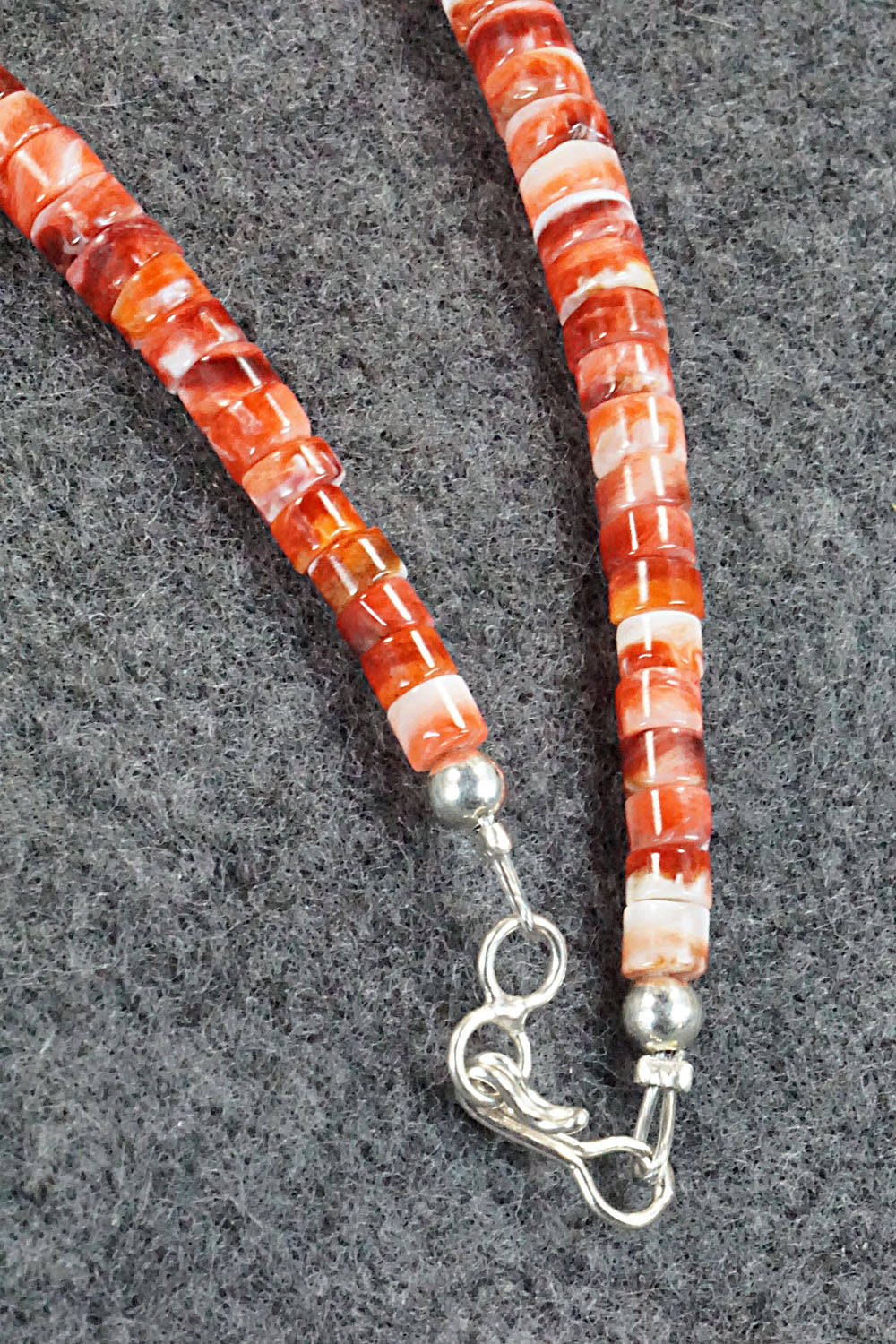 Turquoise & Spiny Oyster Necklace - Lupe Lovato