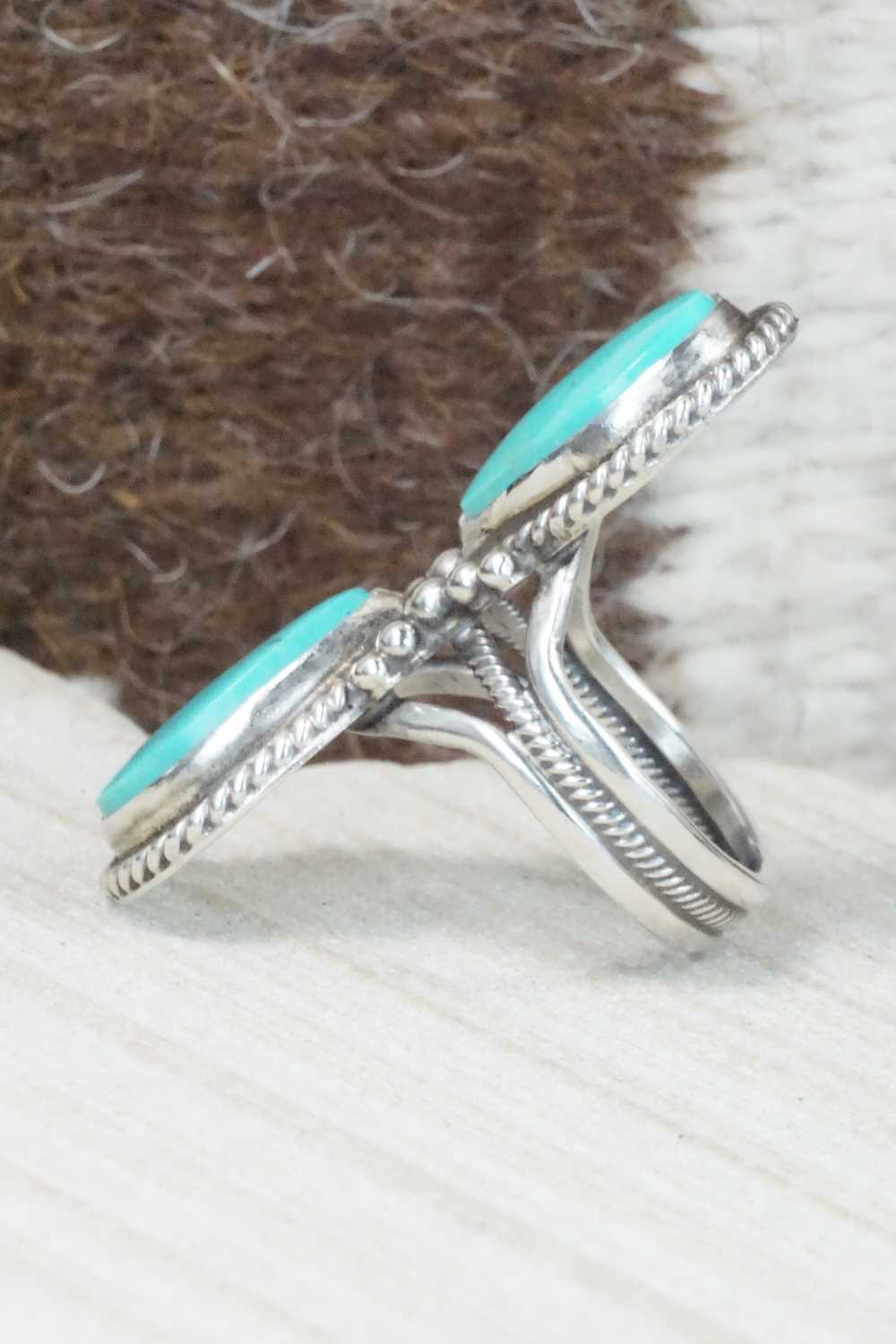 Turquoise & Sterling Silver Ring - Gloria Begay - Size 6.5
