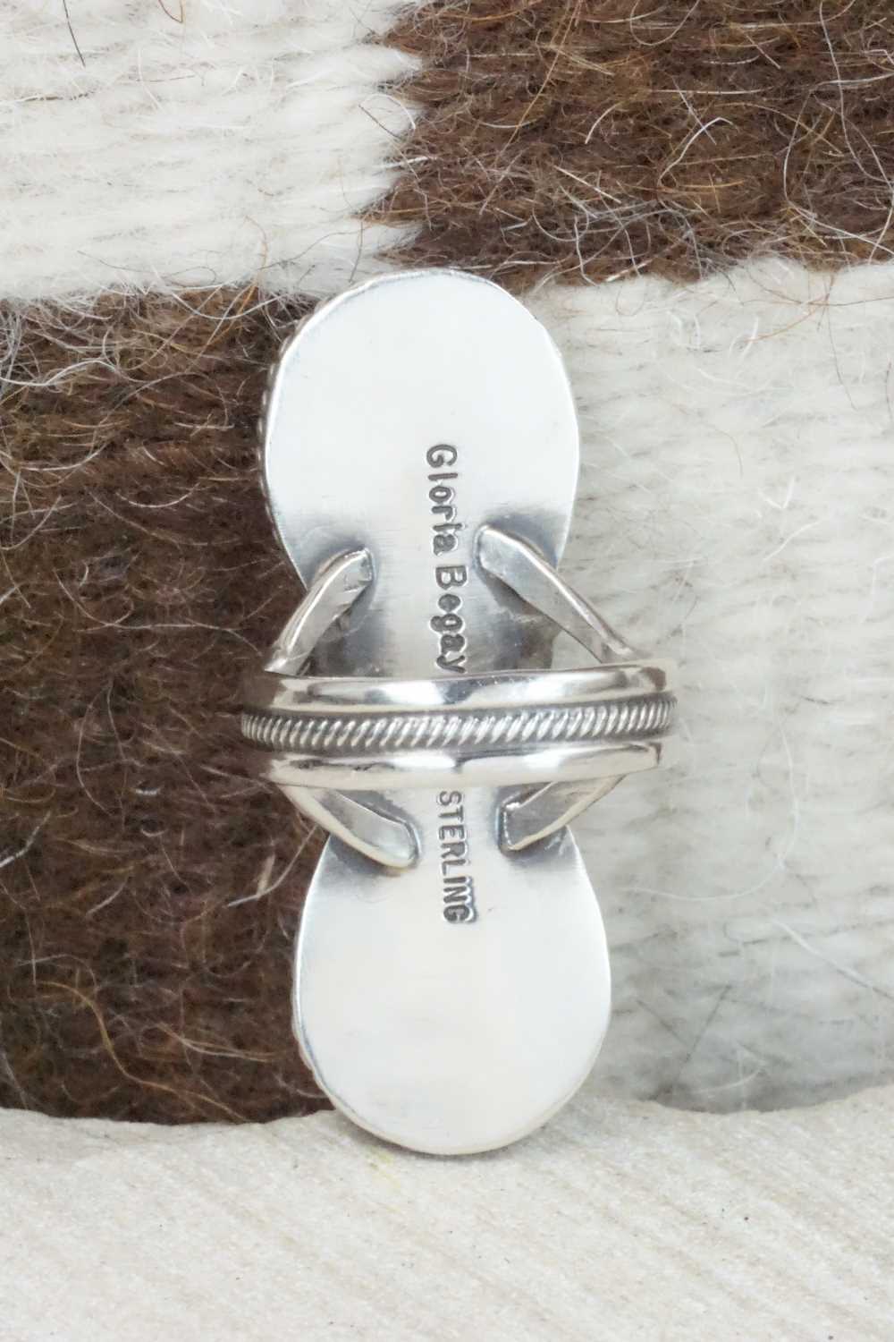 Turquoise & Sterling Silver Ring - Gloria Begay - Size 6.5