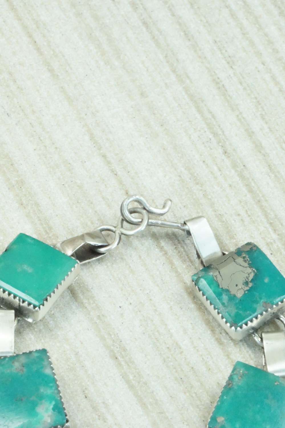 Turquoise & Sterling Silver Link Bracelet - Selina Warner