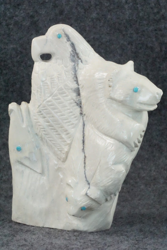 Six Direction Zuni Fetish Carving - Derrick Kaamasee
