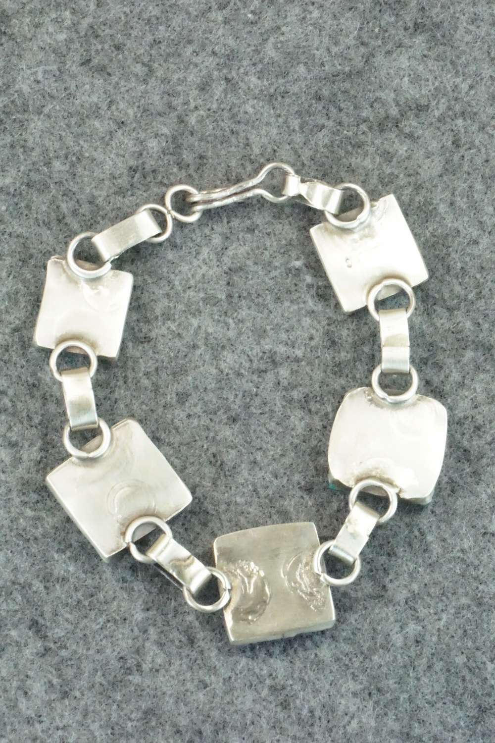 Turquoise & Sterling Silver Link Bracelet - Selina Warner