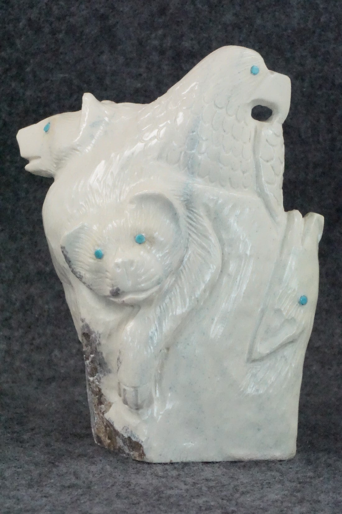 Six Direction Zuni Fetish Carving - Derrick Kaamasee