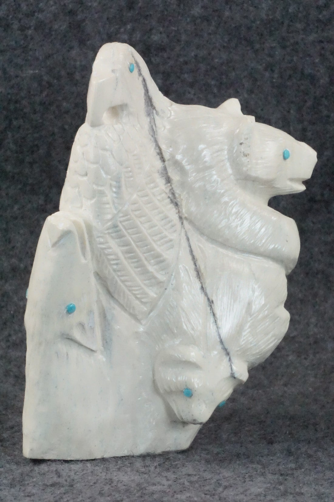 Six Direction Zuni Fetish Carving - Derrick Kaamasee