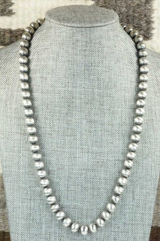 Sterling Silver Navajo Pearl Necklace - Jan Mariano
