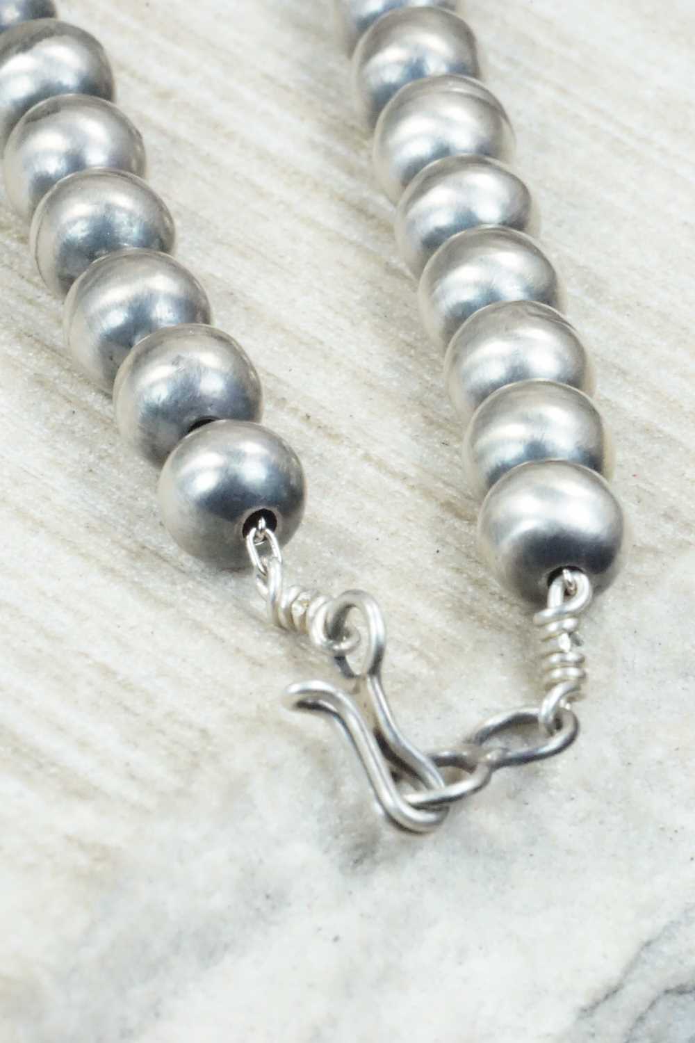 Sterling Silver Navajo Pearl Necklace - Jan Mariano