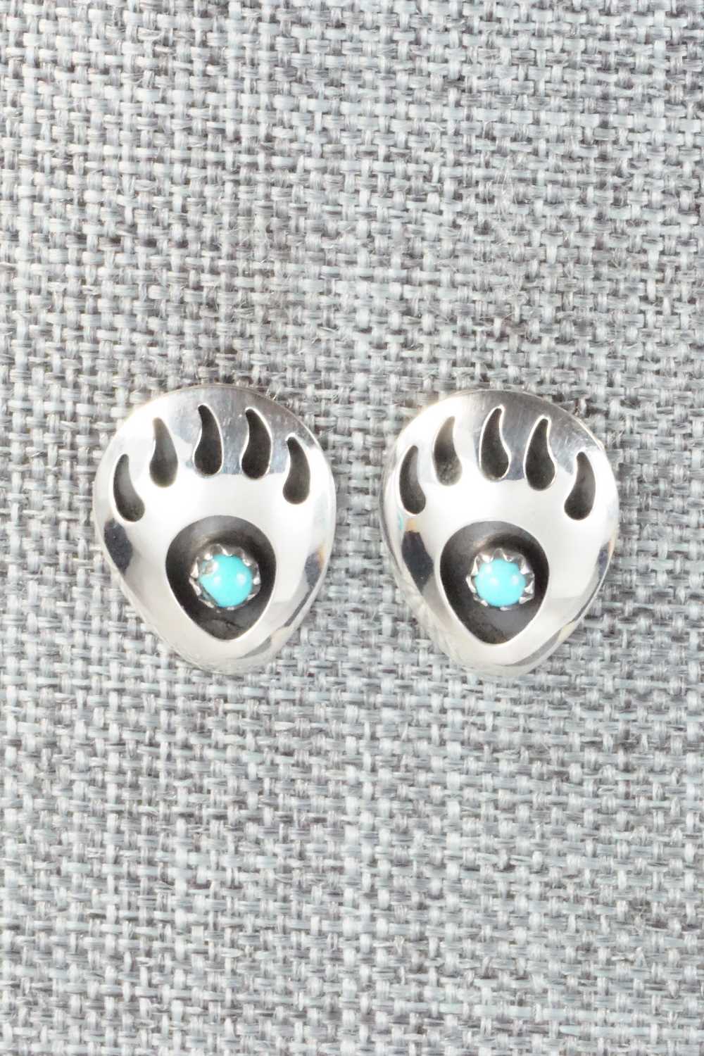 Turquoise & Sterling Silver Earrings - Leta Parker