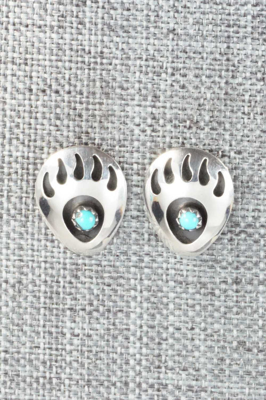 Turquoise & Sterling Silver Earrings - Leta Parker