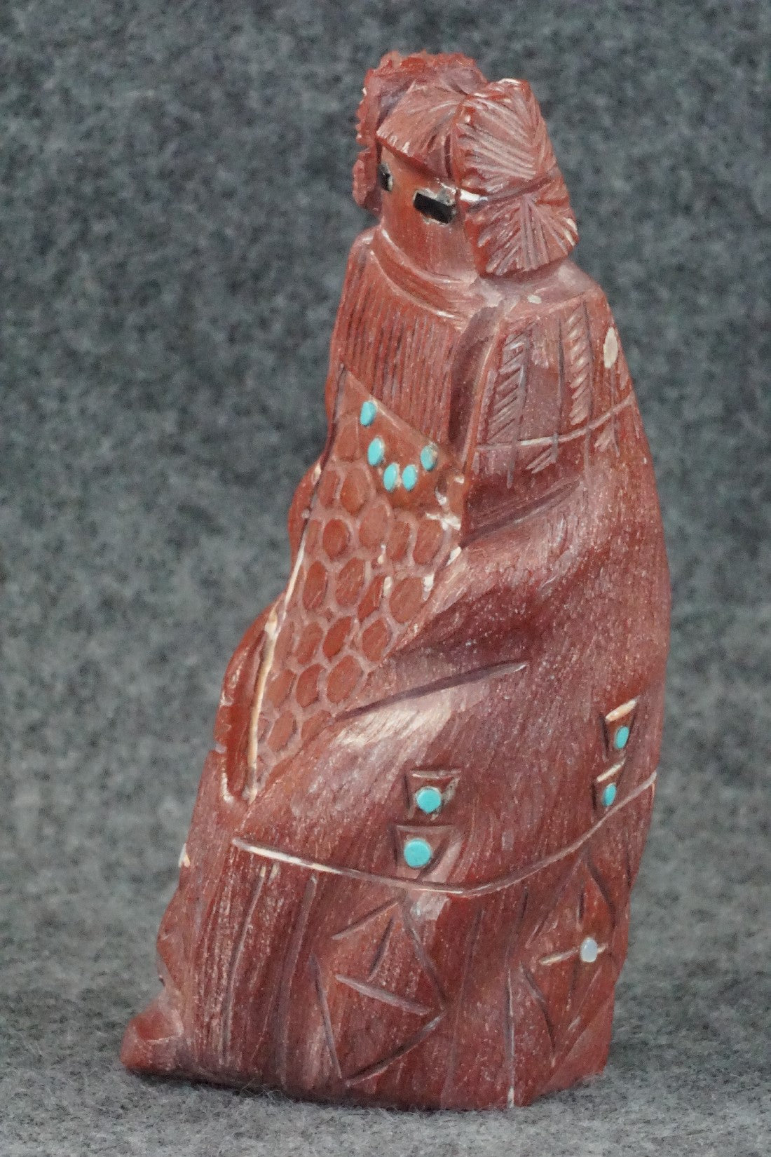 Corn Maiden Zuni Fetish Carving - Derrick Kaamasee