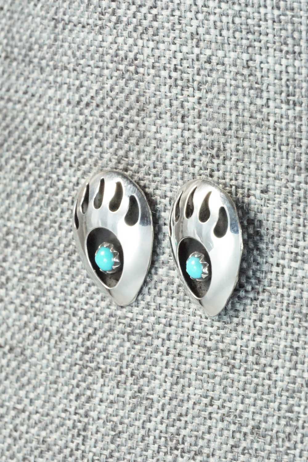 Turquoise & Sterling Silver Earrings - Leta Parker